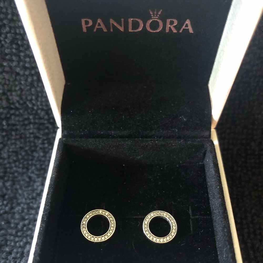 Pandora CZ earrings